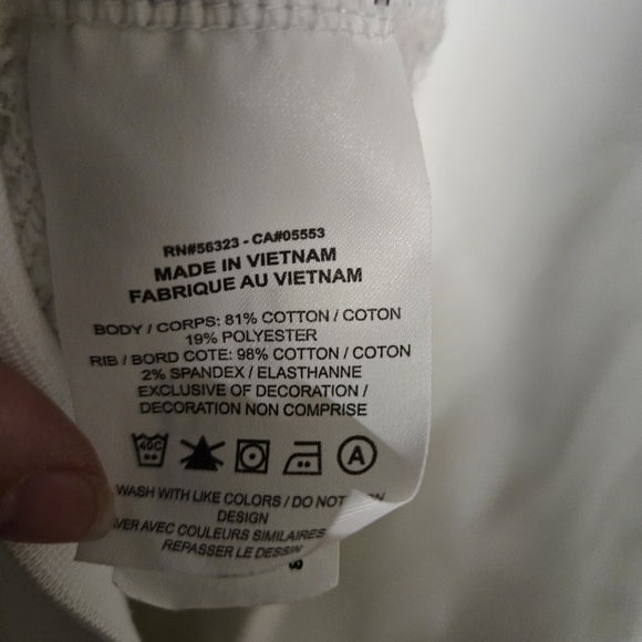 Nike White Quarter-Zip Sweatshirt with Pitt Logo Womens Large - Picture 6 of 7